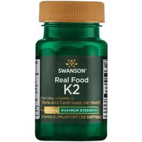 Swanson Vitamin K-2 - Natural, 200mcg - 30 kapsulių