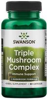 Swanson Triple Mushroom Standardized Complex - 60 kapsulių