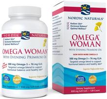 Nordic Naturals Omega Woman, 500mg - 120 kapsulių