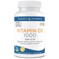 Nordic Naturals Vitamin D3, 1000 IU Orange - 120 kapsulių