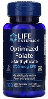 Life Extension Optimized Folate, 1700mcg - 100 tablečių