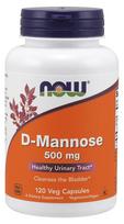 NOW Foods D-Mannose, 500mg - 240 kapsulių