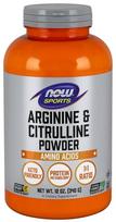 NOW Foods Arginine & Citrulline, Powder - 340 gramų