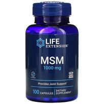 Life Extension MSM, 1000mg - 100 kapsulių