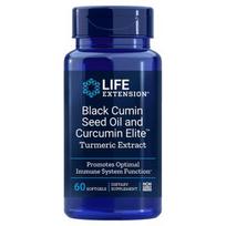 Life Extension Black Cumin Seed Oil and Curcumin Elite Turmeric Extract - 60 kapsulių