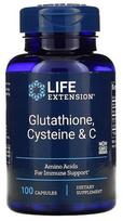 Life Extension Glutathione, Cysteine & C - 100 kapsulių