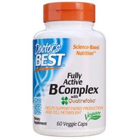 Doctor's Best Fully Active B-Complex with Quatrefolic - 60 kapsulių