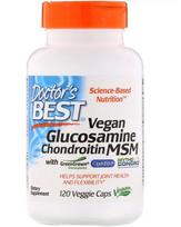 Doctor's Best Vegan Glucosamine & Chondroitin & MSM - 120 kapsulių