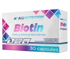 Allnutrition Biotin, 5000mcg - 30 kapsulių