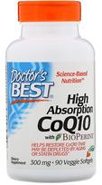 Doctor's Best High Absorption CoQ10 with BioPerine, 300mg - 90 kapsulių