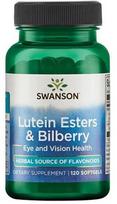 Swanson Lutein Esters & Bilberry - 120 kapsulių