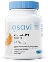 Osavi Vitamin D3, 2000IU - 60 kapsulių