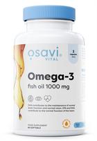 Osavi Omega-3 Fish Oil Molecularly Distilled, 1000mg (Lemon) - 60 kapsulių