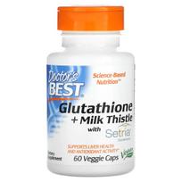 Doctor's Best Glutathione + Milk Thistle - 60 kapsulių