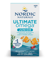 Nordic Naturals Ultimate Omega Fish Oil Junior, 680mg Strawberry - 90 kapsulių