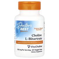 Doctor's Best Choline L-Bitartrate, 550mg - 60 kapsulių
