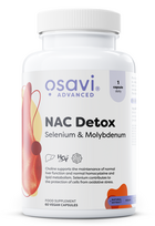 Osavi NAC Detox, Selenium & Molybdenum - 60 kapsulių