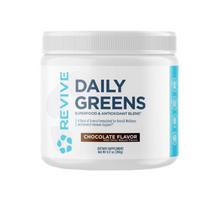 Revive Daily Greens Powder, Chocolate (EAN 850030689764) - 260 gramų