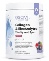 Osavi Collagen Electrolytes Vitality and Sport, Wild Berry - 390 gramų