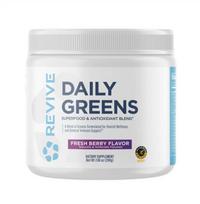 Revive Daily Greens Powder, Fresh Berry (EAN 850030689788) - 200 gramų