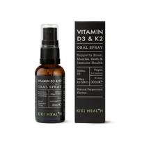KIKI Health Vitamin D3 & K2 Oral Spray, Natural Peppermint - 30 ml.