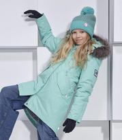 Huppa parka mergaitėms 200g Vivian 12490020*20026, mėtų