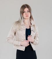 Hailys džinsinė striukė moterims ENNY TAGI*03, smėlio spalvos, XS