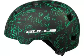 Šalmas Bulls Urban Juveno T140-Y C1 juodas/žalias   - m
