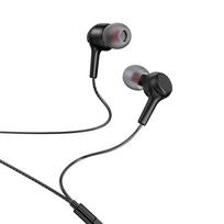 HOCO wire earphones Jack 3.5 mm with microphone M78 black