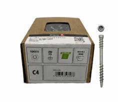 4PRO – Paslėpto tvirtinimo medsraigčiai terasai (4.2 × 48–60 mm) C4, TX15 DS-4.2X48mm-C4-4pro