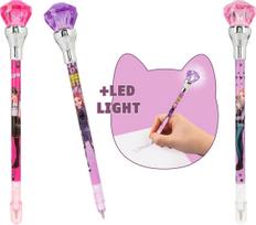 Topmodel - TOPModel Ballpen With Light Rebel Kitty - Purple, Pink (0413180)
