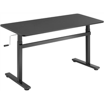 Logilink Manually adjustable sit-stand desk EO0027 | 70-117 cm | Maximum load capacity 40 kg | Black