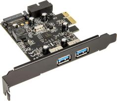 SilverStone PCIe 2.0 x1 - 2x USB 3.0 + 20pin USB 3.0 (SST-EC04-E) | SST-EC04-E | 4710007220573