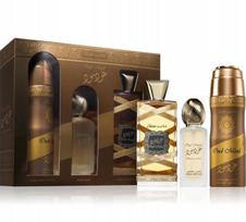 SET LATTAFA Oud Mood Elixir EDP spray 100ml + HAIR MIST 50ml + DEO spray 200ml | 6290362340065 | 6290362340065