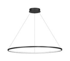 LED pakabinama liustra ant troselio SATURNO LED/57W/230V Ø 100 cm IP44 juoda