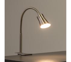 LED lempa su spaustuku LED/3,2W/230V matinis chromas