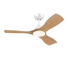 Philips-LED reguliuojamas lubinis ventiliatorius OLAS LED/24W/230V skersmuo 106 cm balta/ruda + su nuotoliniu pulteliu