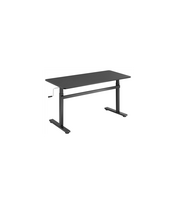 Manually adjustable sit-stand desk EO0027 | 70-117 cm | Maximum load weight 40 kg | Black