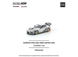 PRE-ORDER Pop Race Modeliukas 1/64  Toyota Darwin Pro WBK Supra A90, chrome