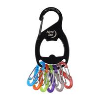 Nite Ize KeyRack+ S-Biner Black Raktų pakabukas su karabinu