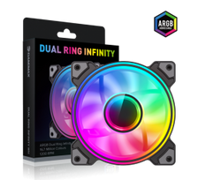 Gamemax Case Fan | DUAL RING INFINITY BK | Black