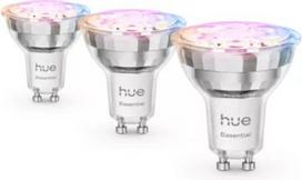 LED Bulb GU10, 4.7W, 345lm, White and Colour Ambiance, Hue Essential, 3 pcs. 929004235704 | 8721103055330