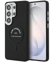Juodas dėklas Samsung Galaxy S26 Ultra telefonui "Karl Lagerfeld PU RSG Logo Magnetic Case"