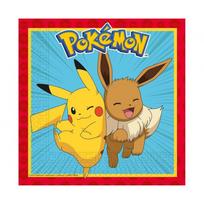 Servetėlės „Pokemon“ – popierinės servetėlės vaikų gimtadieniui (20 vnt., 33x33 cm)