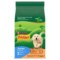 Friskies Junior Maistas šuniukams su vištiena ir daržovėmis su pienu 10 kg