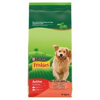 Friskies Active maistas suaugusiems šunims su jautiena ir daržovėmis, 15 kg