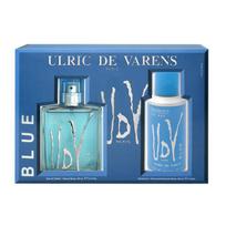 Ulric De Varens Mėlyna Eau De Toilette Purškiklis 100ml rinkinys vyrams 2 vnt