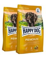 HAPPY DOG Supreme piemonte -antiena, kaštonas, žuvis 20 kg (2 x10 kg)