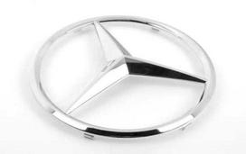 "Mercedes-Benz W117" priekinės grotelės chromuotas žvaigždės ženkliukas originalus A0008171016