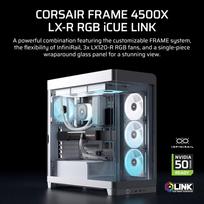 Obudowa FRAME 4500X LX-R RGB Biała Mid Tower ATX | 546291 | 840440402800